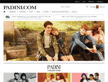 Tablet Screenshot of padini.com